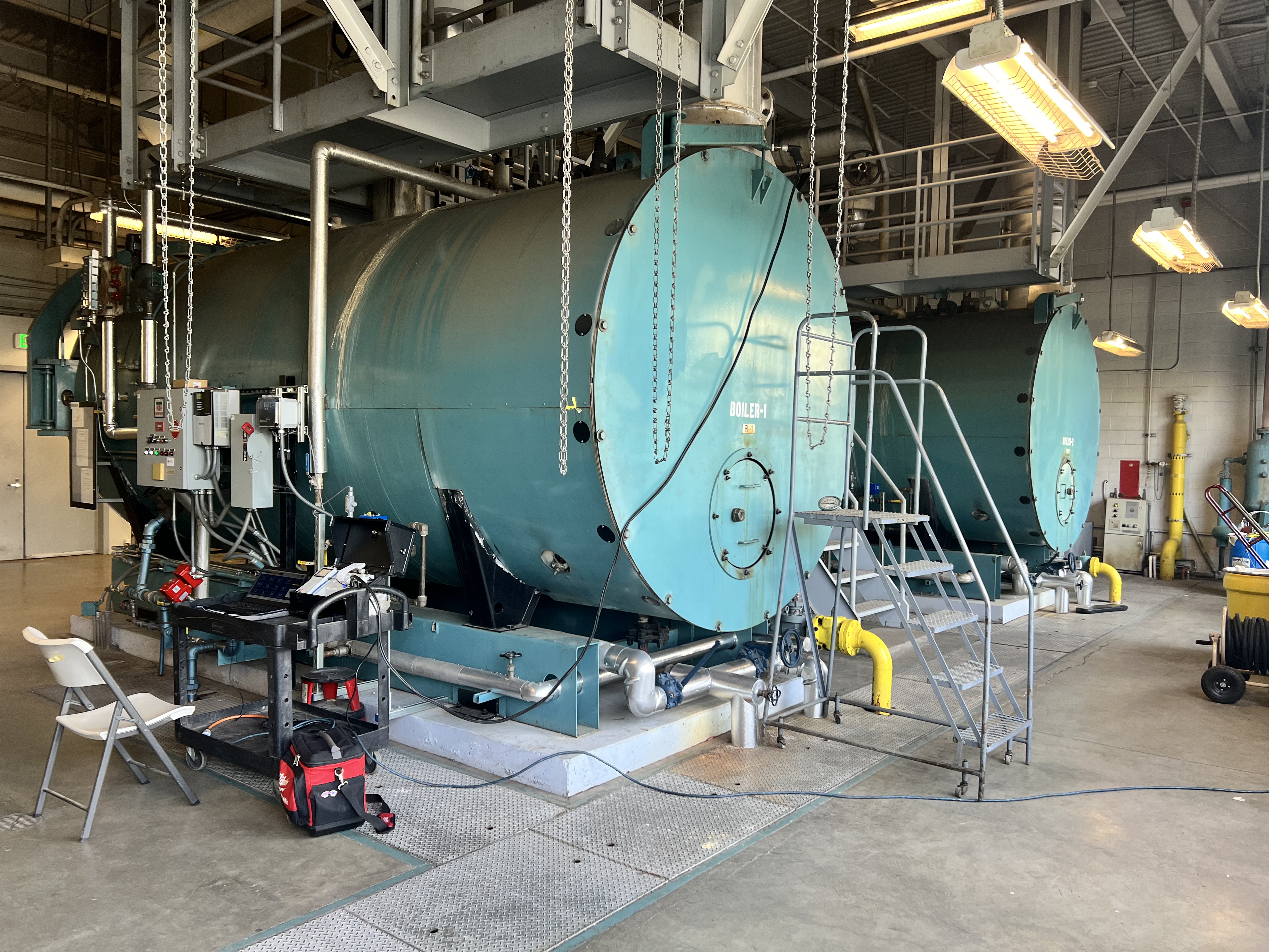 Coastal Boiler Works technician performing boiler service